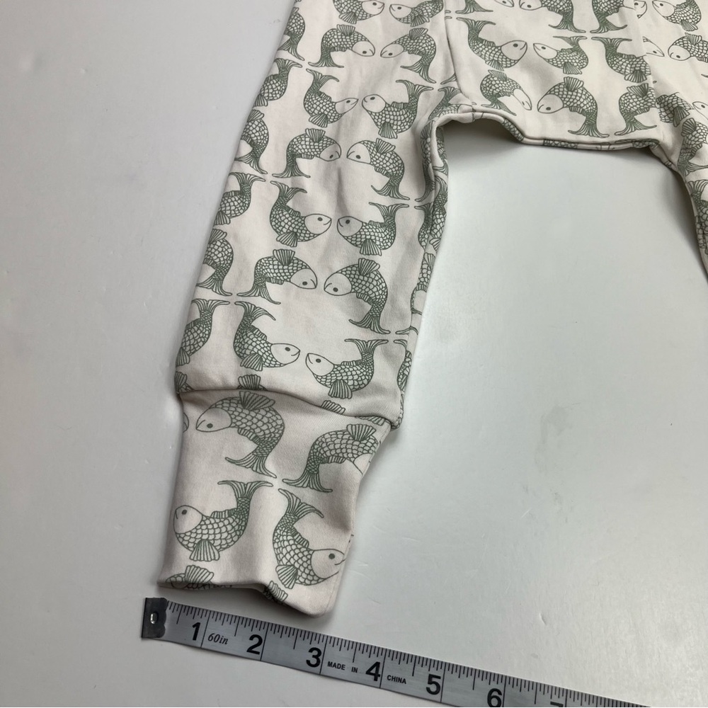 Kate Quinn Size 3T Fish Patterned 100% Organic Cotton Pants Pull On Soft NEW - Picture 4 of 9